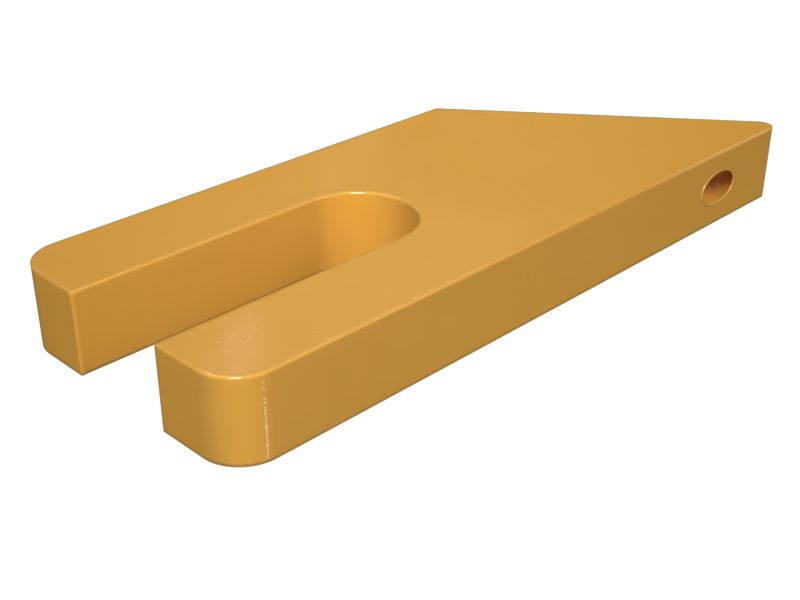 Монтажная пластина с двумя болтами толщиной 12 мм