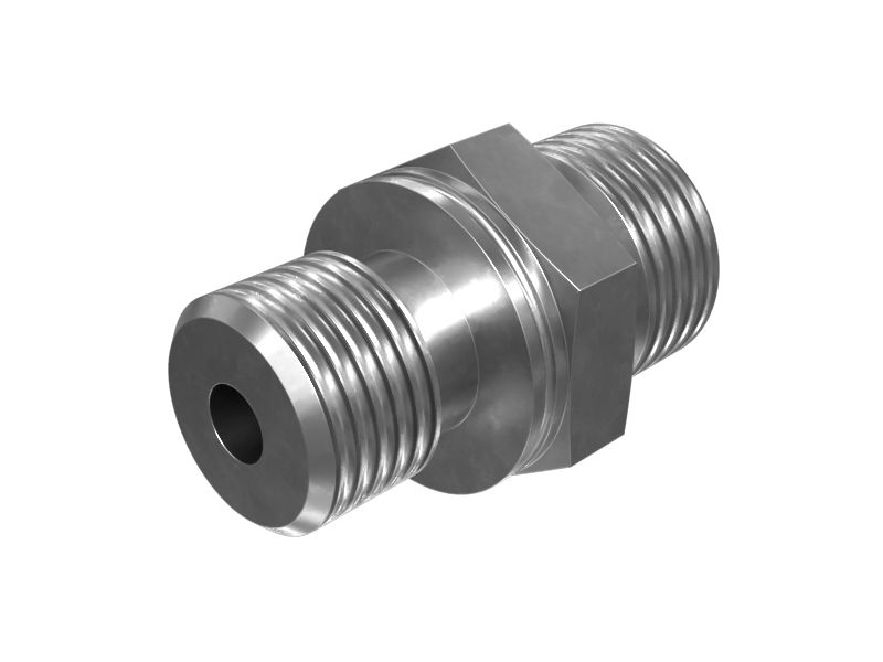 8T-7487: Переходник с прямым уплотнительным кольцом с шестигранной головкой 9/16-18 X M12X1,5