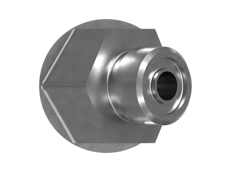 Переходной патрубок с уплотнительным кольцом и шестигранной головкой на 45 градусов