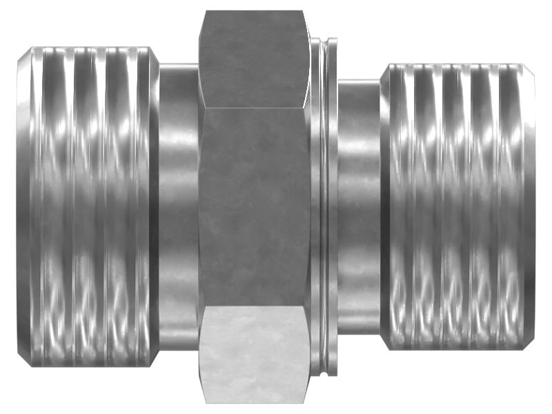 Прямой переходник с уплотнительным кольцом и шестигранной головкой 1-3/16-12 X M27X2