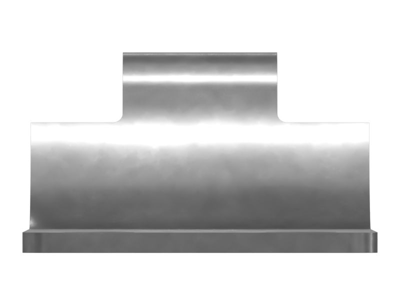 Зажим с половинным выступом для двух трубок, 65,00 мм