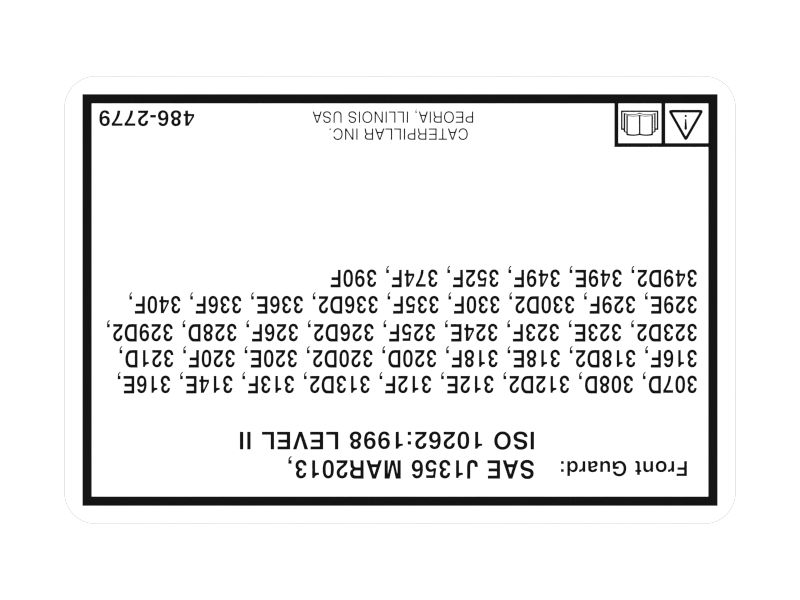 Наклейка переднего ограждения