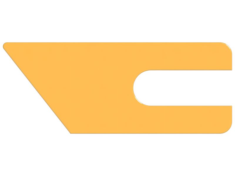 Монтажная пластина с двумя болтами толщиной 12 мм