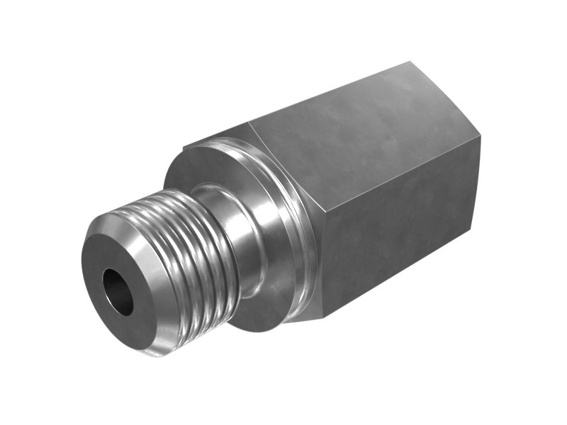 Прямой переходник с кольцевым уплотнением и шестигранной головкой M12X1,5 X 7/16-20