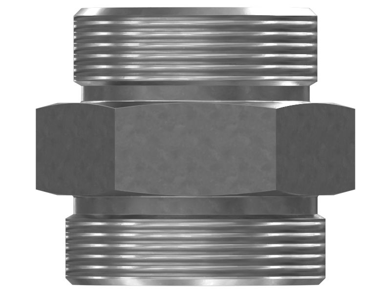 Прямой переходник с уплотнительным кольцом и шестигранной головкой 1-7/8-12 X 2-12