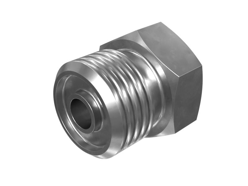 Прямой переходник с шестигранной головкой (9/16-18 X 1/8-27 NPTF)