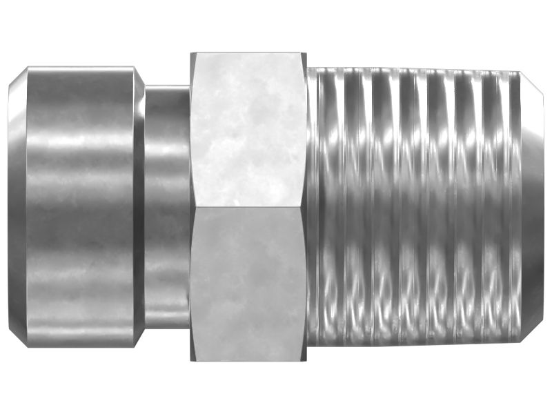 Прямой переходник с шестигранной головкой (11/16-16 X 3/8-18 NPTF)
