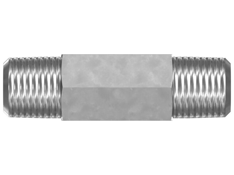 Прямой переходной ниппель с шестигранной головкой 1/8-27 NPTF