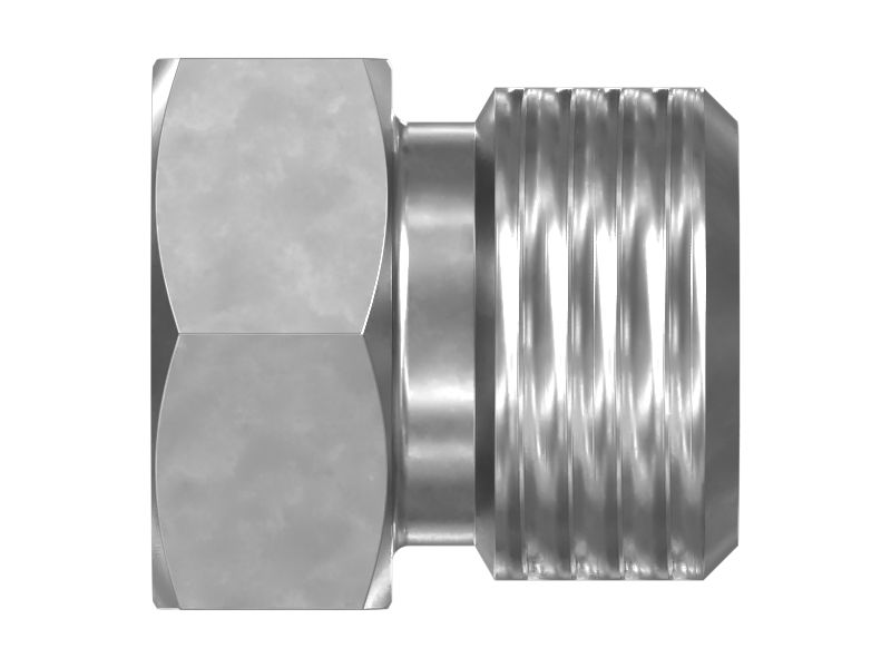 Прямой переходник с шестигранной головкой (9/16-18 X 1/8-27 NPTF)