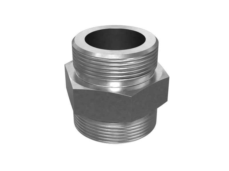 Прямой переходник с уплотнительным кольцом и шестигранной головкой 1-7/8-12 X 2-12