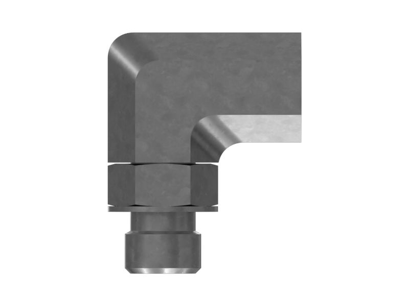 Переходной коленчатый патрубок, 90 градусов, длина 31,00 мм