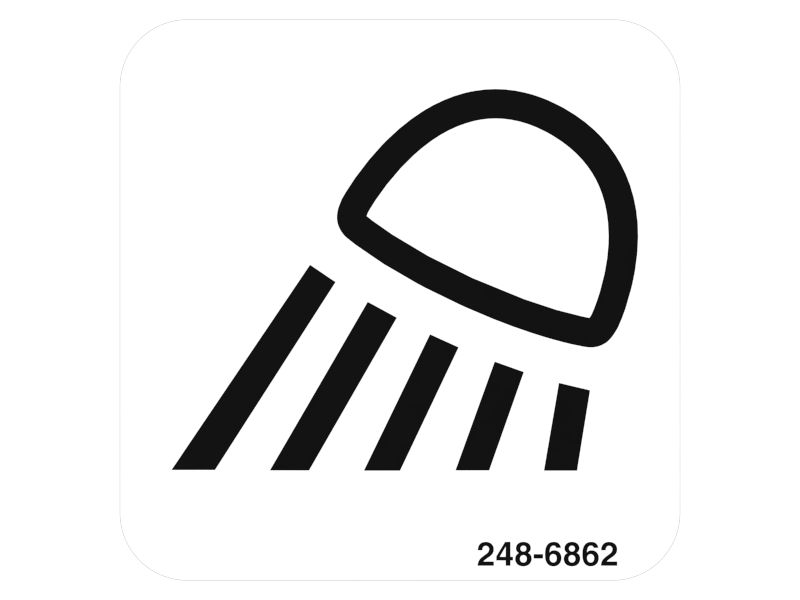 Идентификационная наклейка рабочего освещения