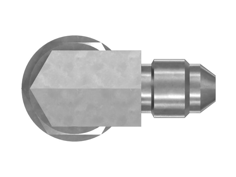 31,80 мм Длинный 90-градусный коленообразный адаптер