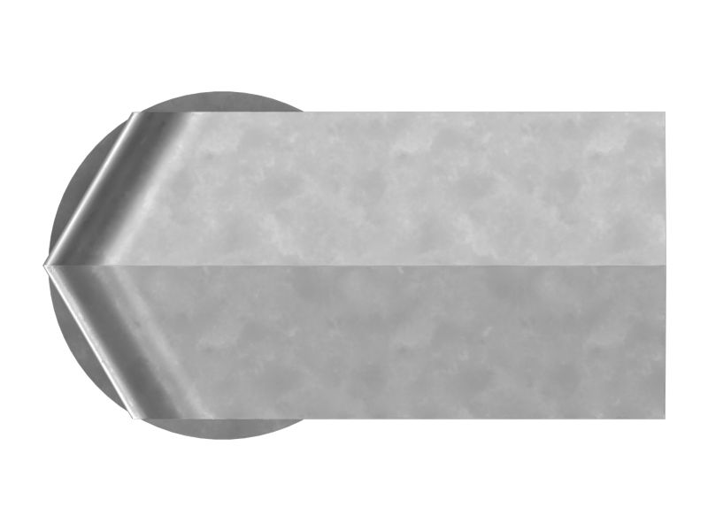 Переходной коленчатый патрубок, 90 градусов, длина 31,00 мм