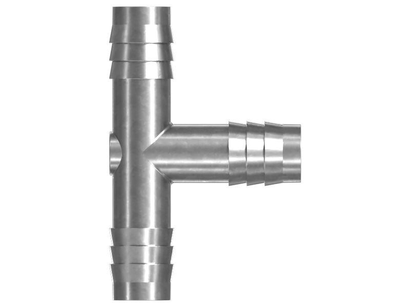 Тройник с заусеницами для шлангов