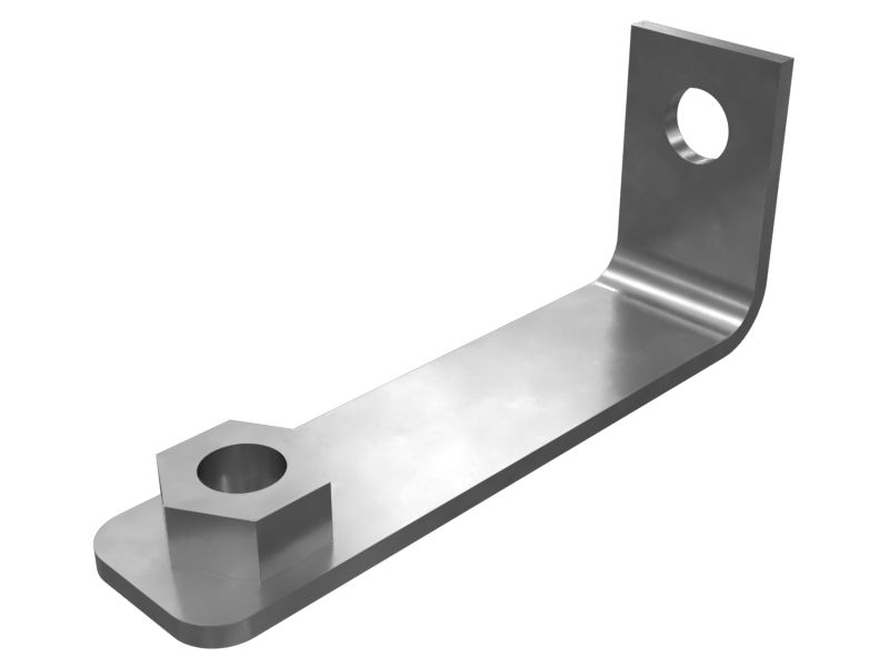 154-6626: Опорный кронштейн 90 градусов толщиной 3 мм