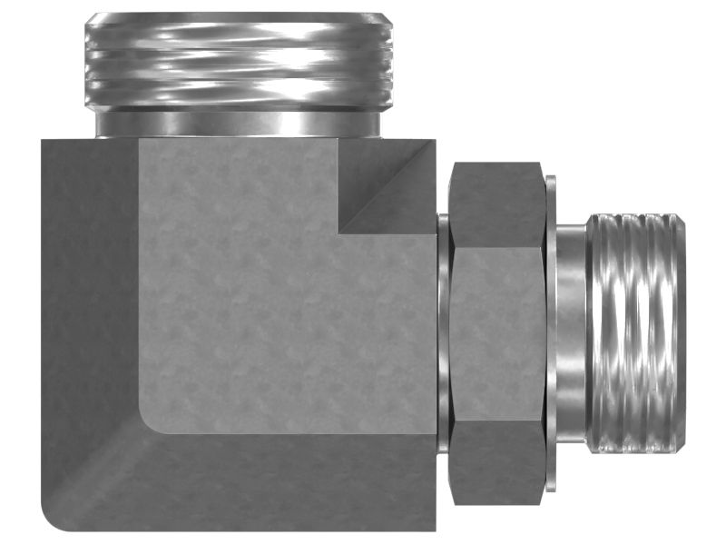 Коленчатый переходник 90 градусов длиной 62,00 мм