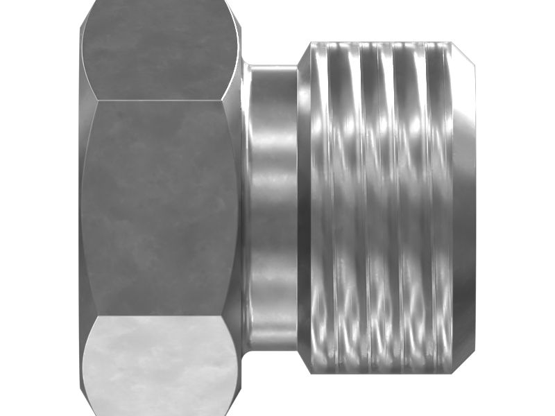 Прямой переходник с шестигранной головкой (9/16-18 X 1/8-27 NPTF)