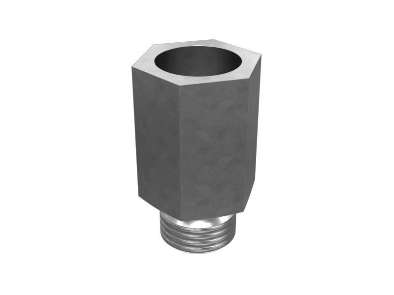 8T-6776: Прямой переходник с шестигранной головкой (9/16-18 X 1/4-18 NPTF)