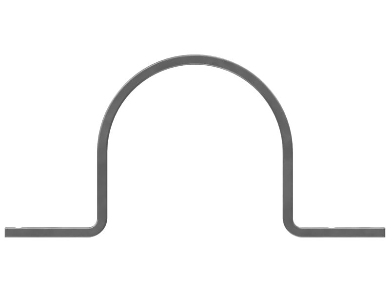 Седловидный зажим для одной трубки с внутренним диаметром 64,00 мм