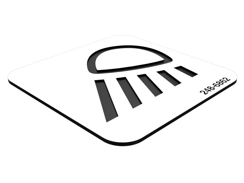 248-6862: Идентификационная наклейка рабочего освещения