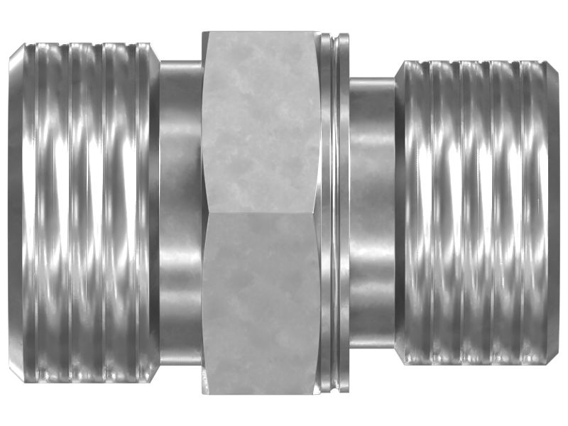 Прямой переходник с уплотнительным кольцом и шестигранной головкой 1-3/16-12 X M27X2