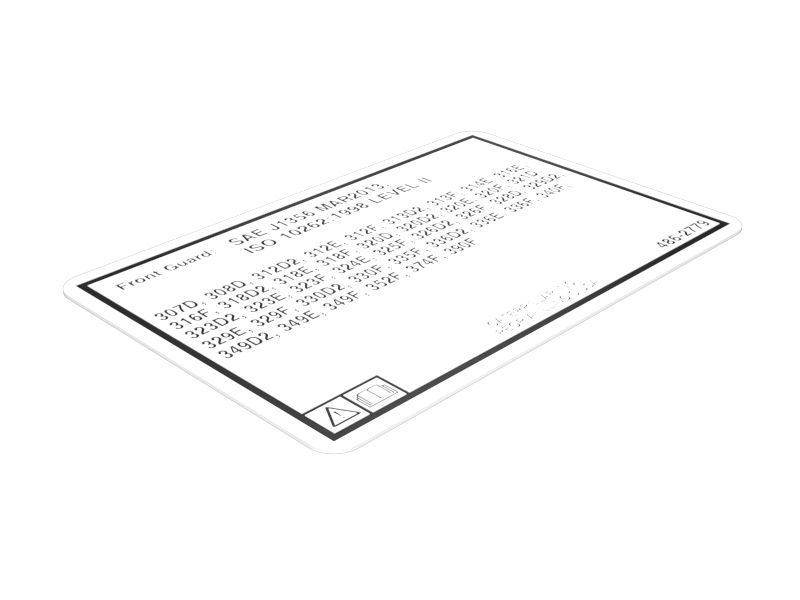 Наклейка переднего ограждения