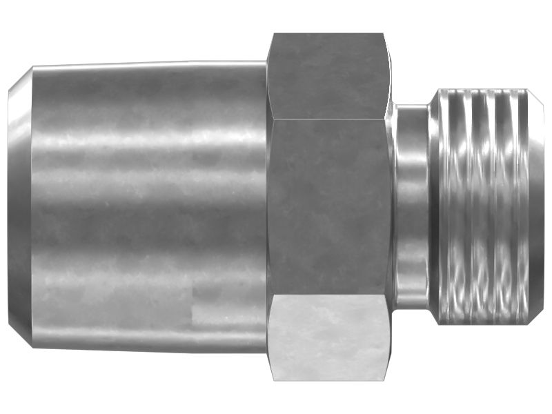 Прямой переходник с шестигранной головкой (11/16-16 X 1/2-14 NPTF)