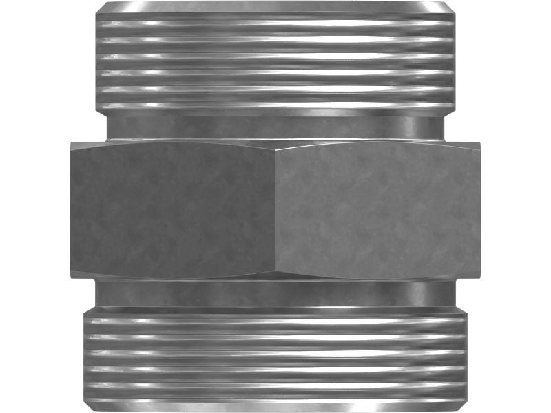 Прямой переходник с уплотнительным кольцом и шестигранной головкой 1-7/8-12 X 2-12