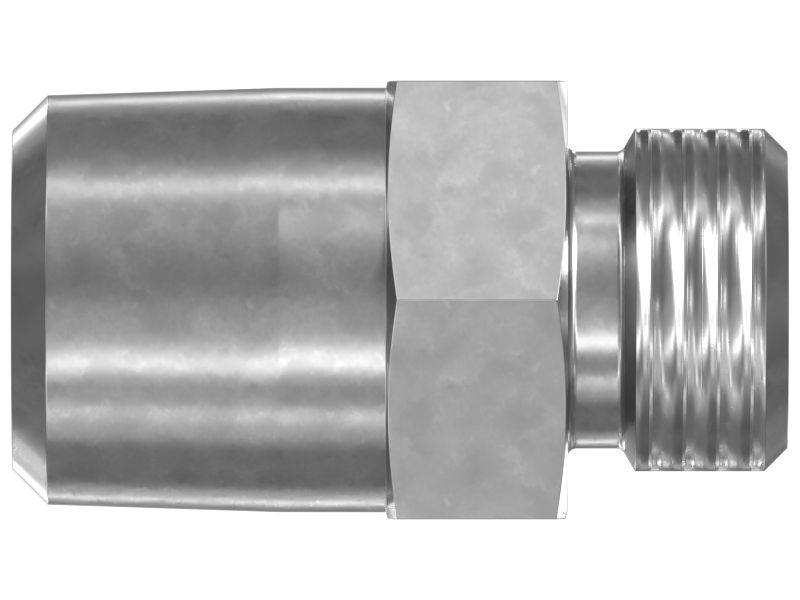 Прямой переходник с шестигранной головкой (11/16-16 X 1/2-14 NPTF)