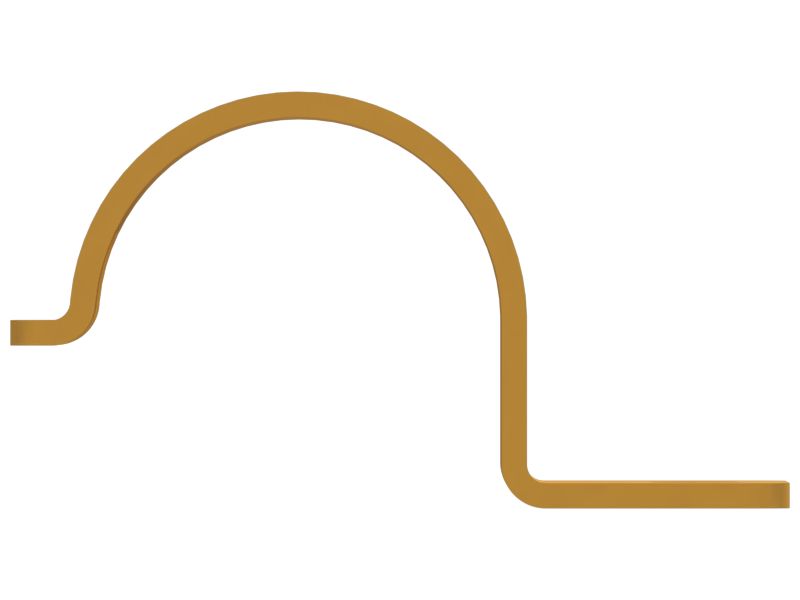 Верхний зажим с отверстием и хвостовиком 65,00 мм