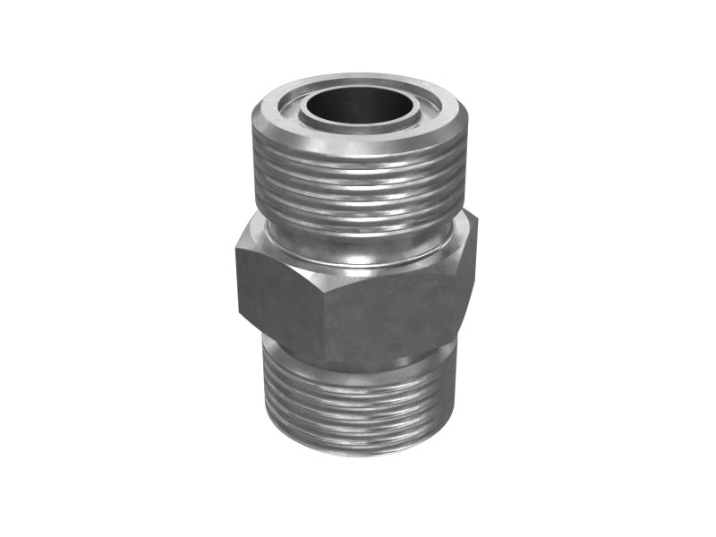 6V-8732: Адаптер с шестигранной головкой и прямым уплотнительным кольцом 1-14