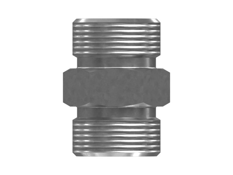 Адаптер прямого типа с шестигранной головкой и уплотнительным кольцом 1-3/16-12