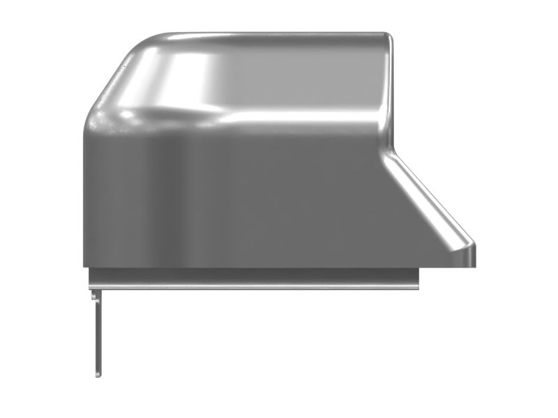 Стальной бампер общей длиной 1008 мм