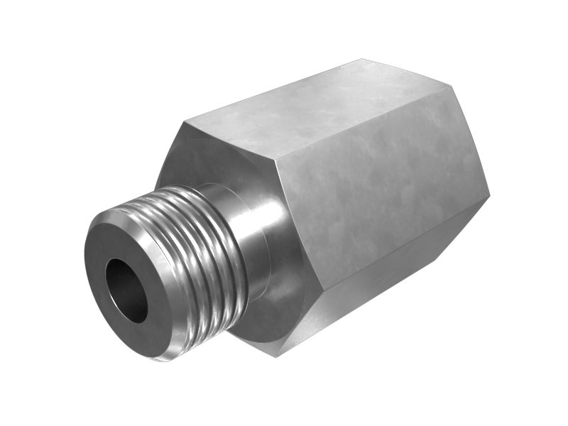 8T-7861: M14 X 9/16-18-2B Прямой разъем с шестигранной головкой