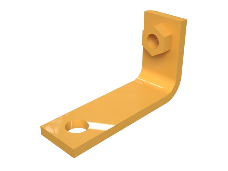 136-9699: Кронштейн прокладки 90 градусов толщиной 6 мм