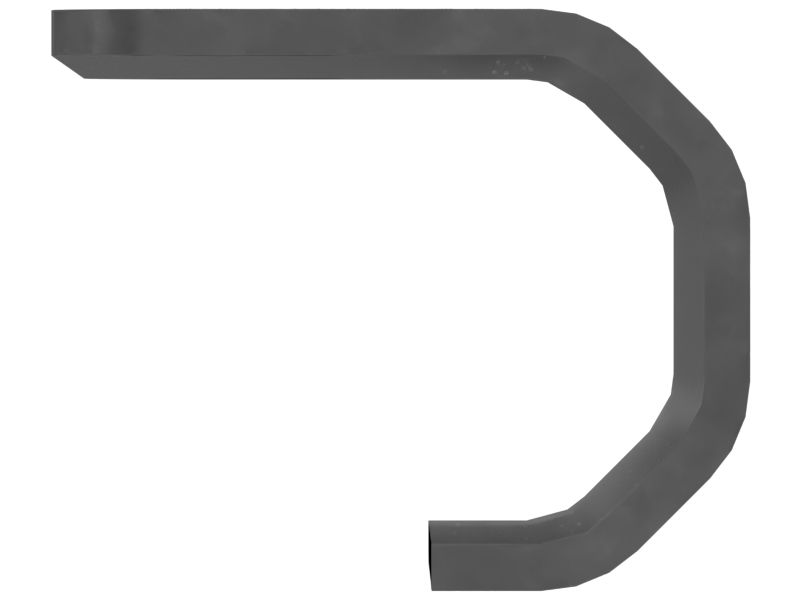 Пластина с двумя прорезями для болтов толщиной 5 мм