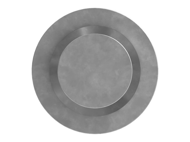 Заглушка с отверстием на плоской торцевой стороне