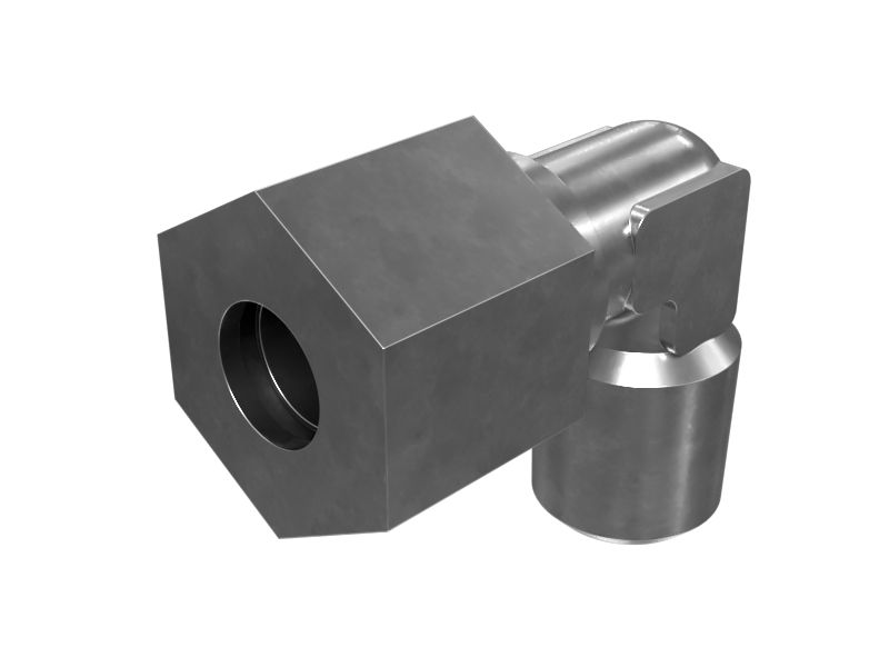 Переходной коленчатый патрубок 90 градусов 1/8-28 Bspt для системы смазки