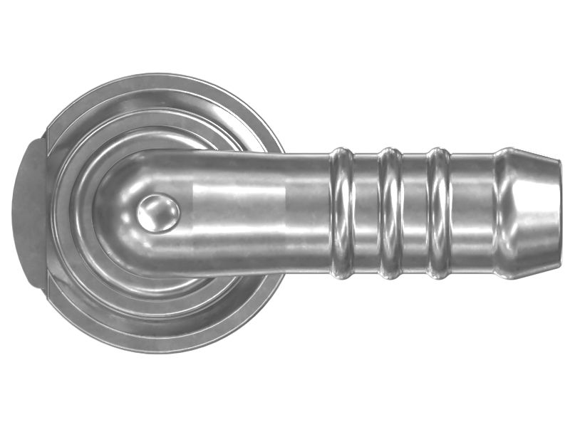 Соединитель для углового шланга под углом 90 градусов и бусиной диаметром 9,5 мм