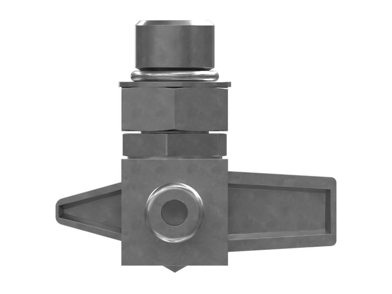 Обратный клапан в латунь, длинный тройник 58,50 мм