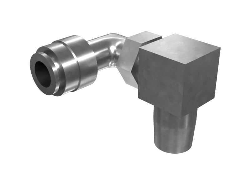 Коленчатый патрубок маслопровода подачи смазки