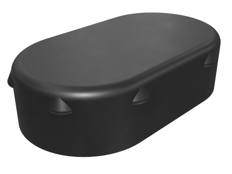 Безрезьбовая овальная заглушка длиной 141 мм