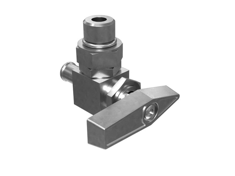 242-0407: Обратный клапан в латунь, длинный тройник 58,50 мм