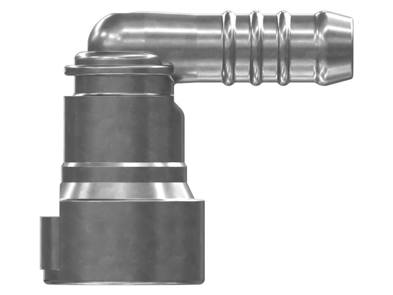 Соединитель для углового шланга под углом 90 градусов и бусиной диаметром 9,5 мм