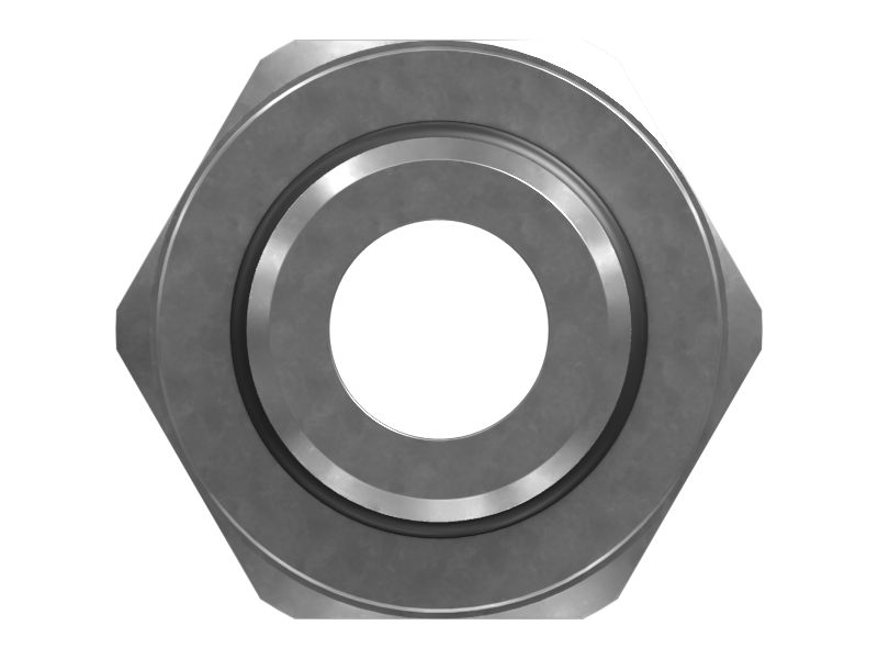 Прямой переходник с уплотнительным кольцом и шестигранной головкой 1-1/16-12