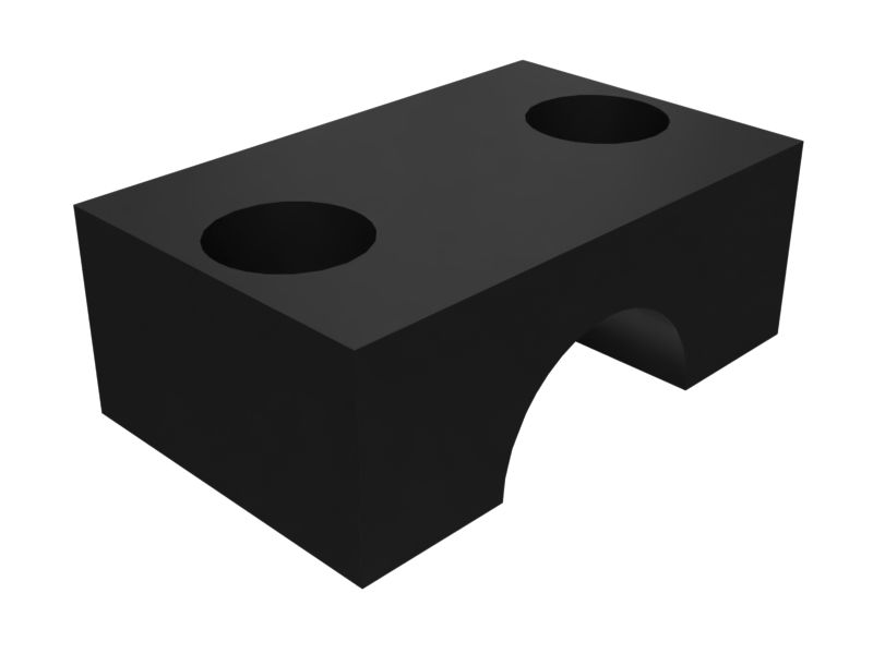 Полухомут однотрубный 21,34 мм