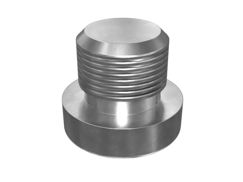 Заглушка с отверстием на плоской торцевой стороне