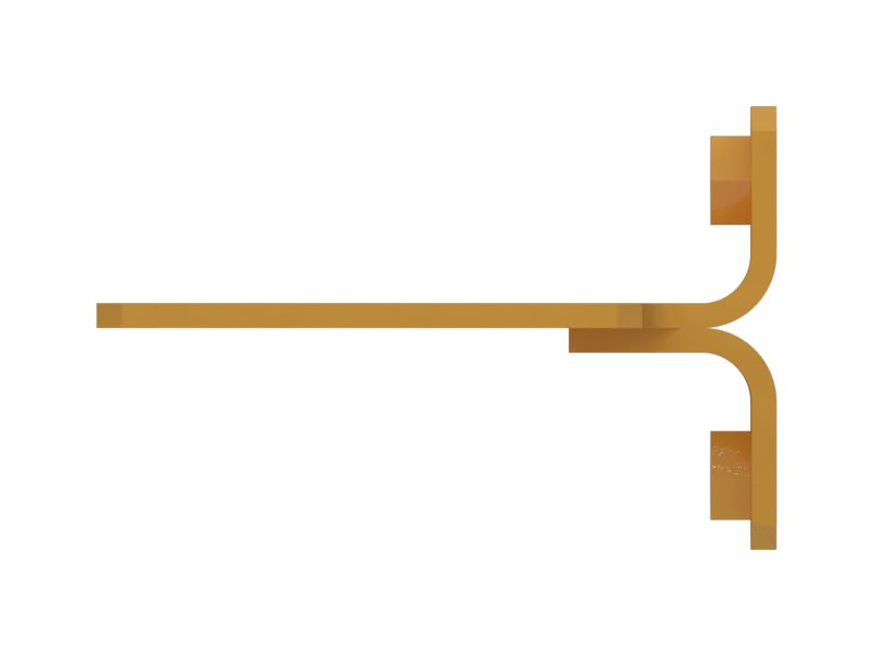 Монтажный кронштейн верхнего ограждения толщиной 5 мм