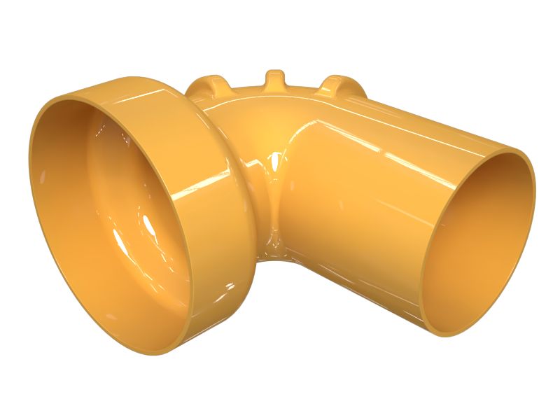 Коленчатый патрубок турбокомпрессора с внутренним диаметром 177,8 мм